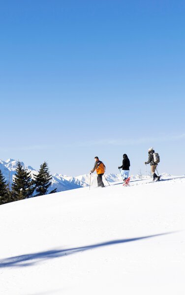 Drei Schneeschuhwanderer | © IDM Südtirol-Alto Adige/Alex Filz