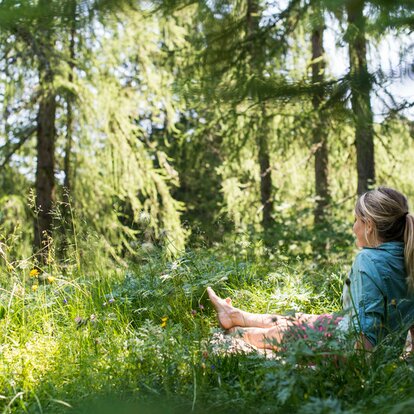Entspannte Pause im Wald | © IDM Südtirol/Alex Filz