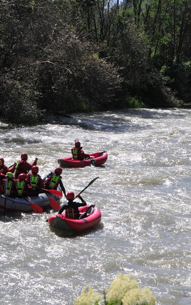 Rafting in the River Rienz 