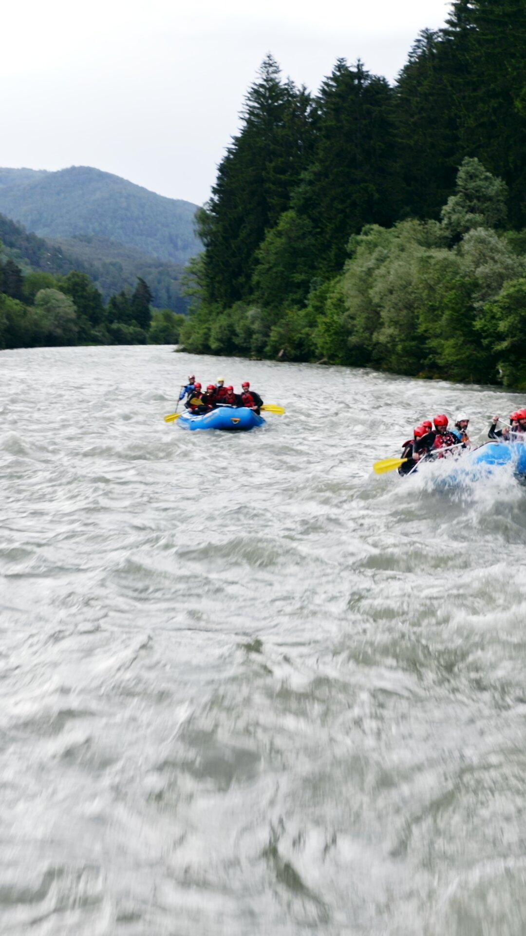 Rafting in the River Rienz 