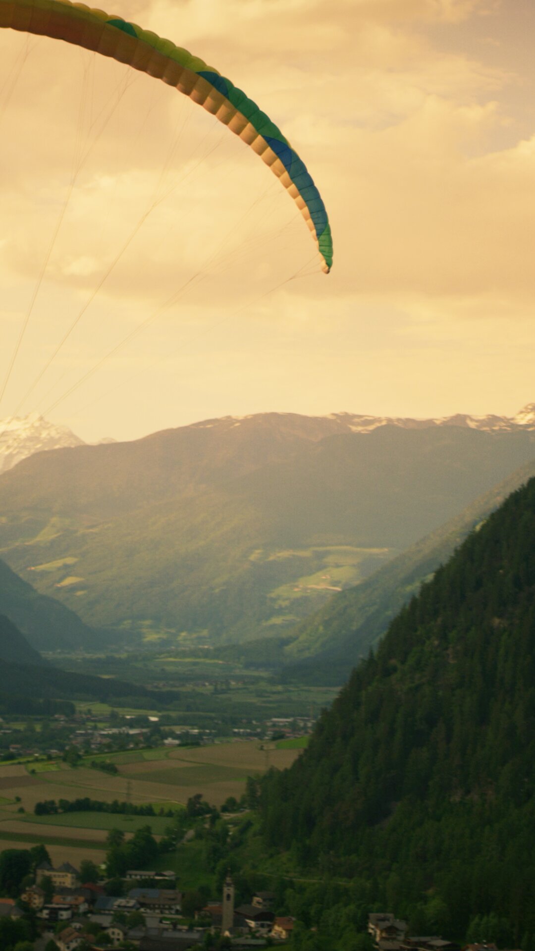 Paragliding with a view