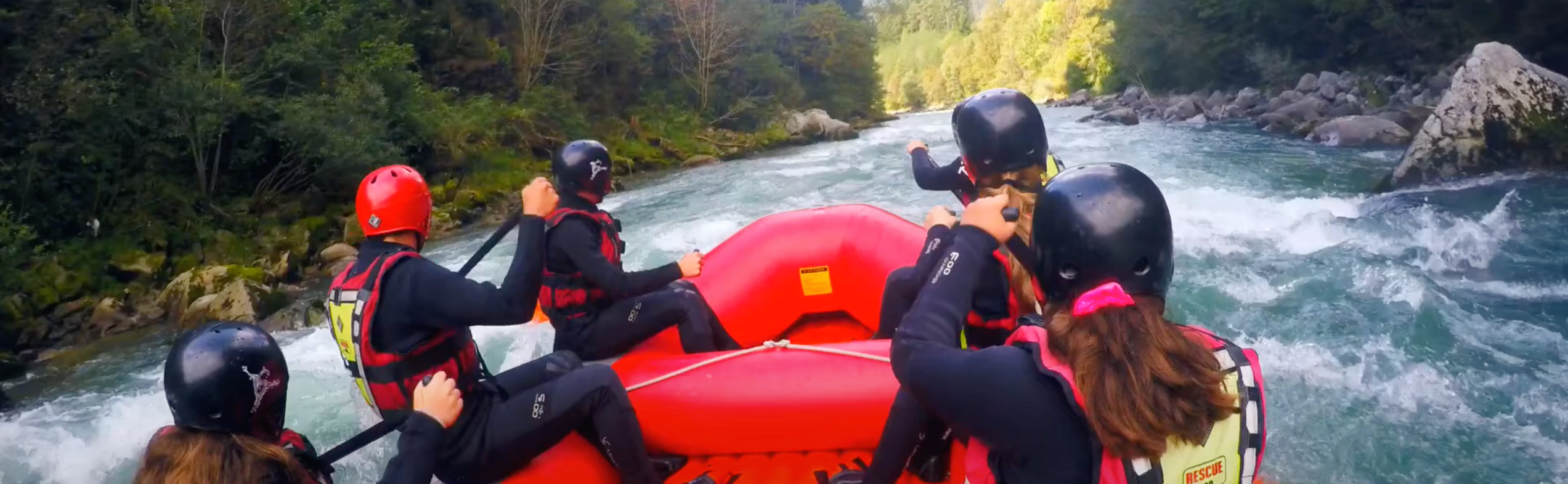 Rafting photo from helmet camera | © Kreativraft Südtirol